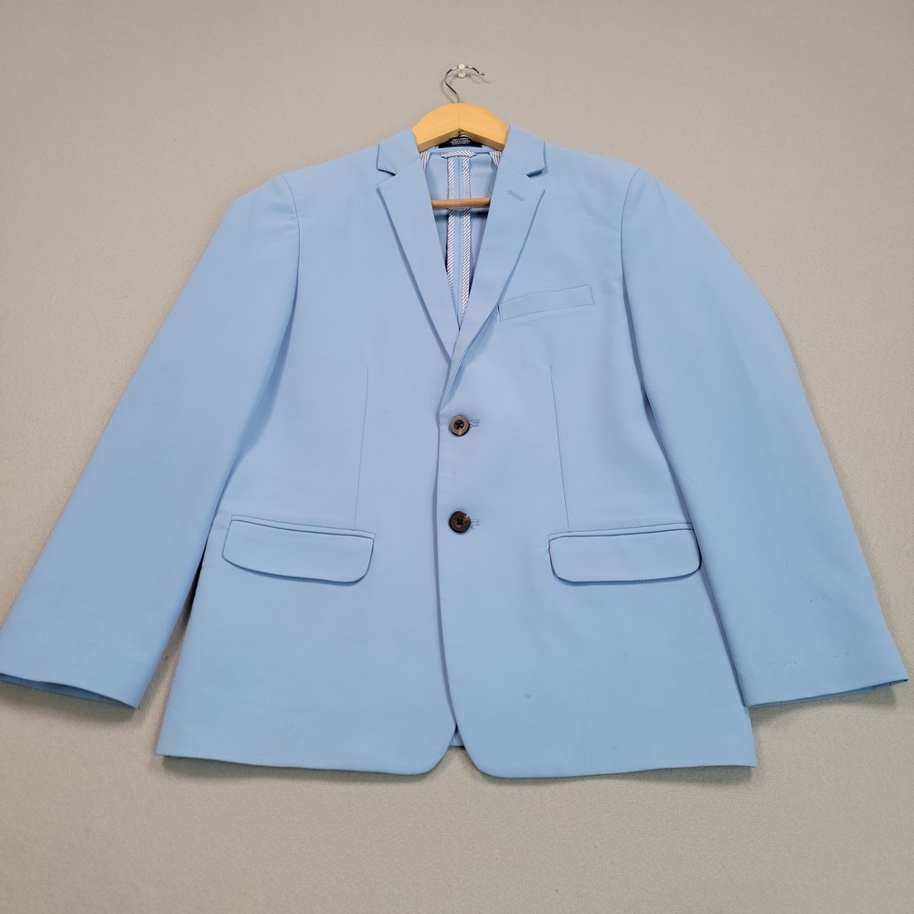 Izod Boys Light Blue Regular Fit Blazer Jacket Size 14, Pre-Owned READ